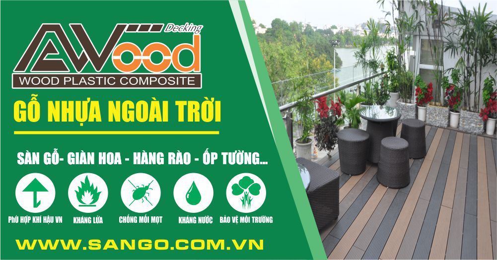 Sàn gỗ ngoài trời AWOOD Hà Nội có ưu điểm vượt trội giúp công trình ngoại thất trở nên đẳng cấp hiện đại