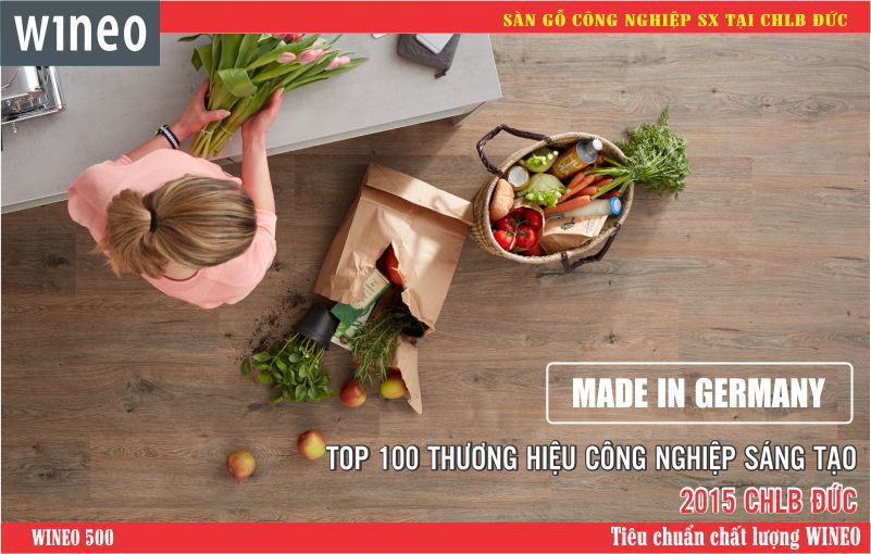 Sản phẩm WINEO thuộc top 100 thương hiệu công nghiệp sang tạo 2015