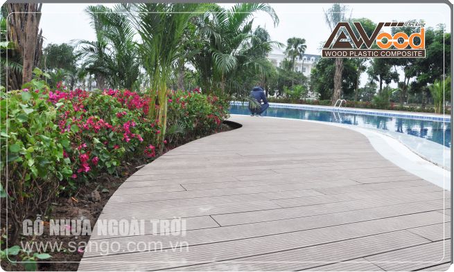 Sàn gỗ ngoài trời lát resort vĩnh thụy