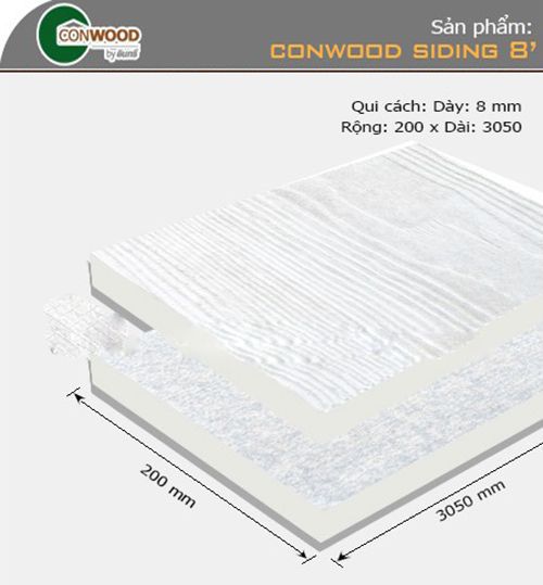 Ốp tường CONWOOD siding 8"