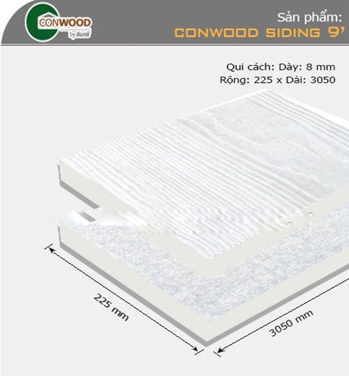 Ốp tường CONWOOD siding 9"