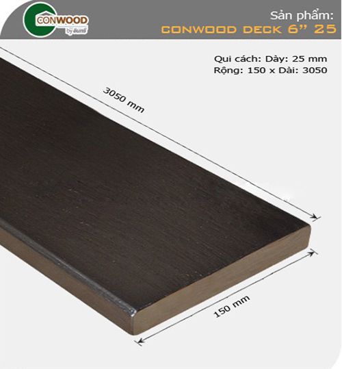 Sàn gỗ CONWOOD DECK 6"25