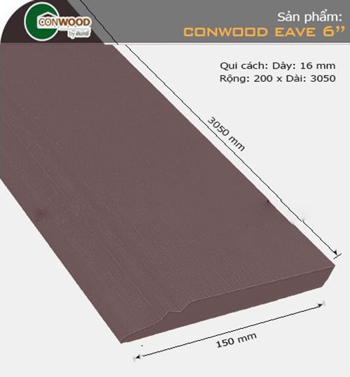 Thanh mái diềm CONWOOD EAVE 6''