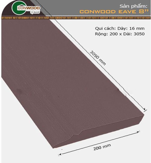 Thanh mái diềm CONWOOD EAVE 8''