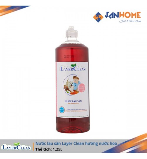 Nước lau sàn Layer Clean hương nước Hoa 1,25 Lít