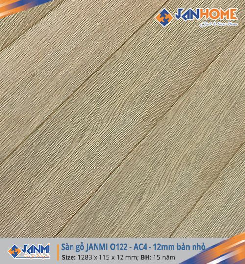 Sàn gỗ JANMI O122 - 12mm bản nhỏ