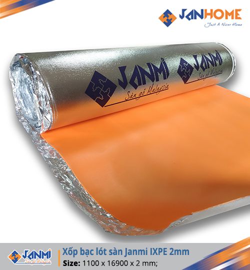 Xốp bạc lót sàn Janmi IXPE 2mm