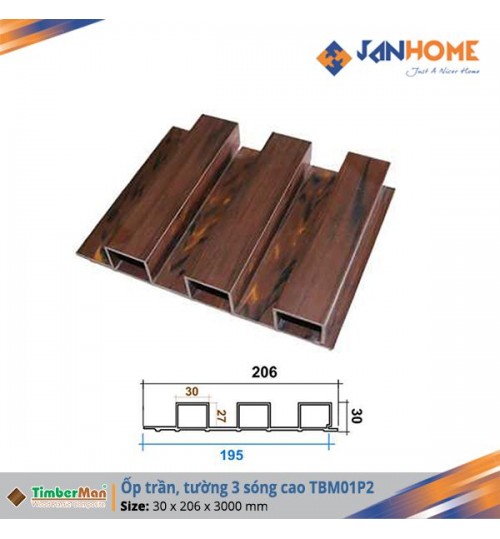 ốp trần, tường Timberman 3 sóng cao TBM01P1