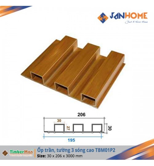 ốp trần, tường Timberman 3 sóng cao TBM01P2