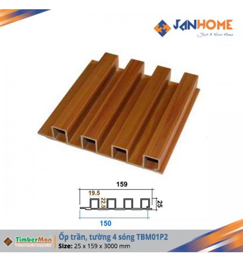 Ốp trần, tường Timberman 4 sóng TBM01P2