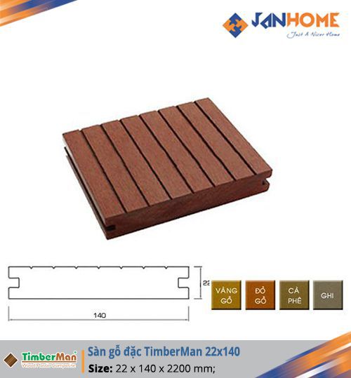 Sàn gỗ đặc TimberMan 22x140