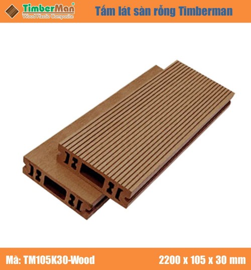 Sàn gỗ ngoài trời TimberMan Nhập khẩu TM105K30 - Wood