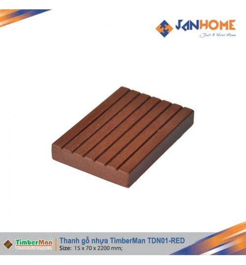 Thanh gỗ nhựa TimberMan TDN01 (red)