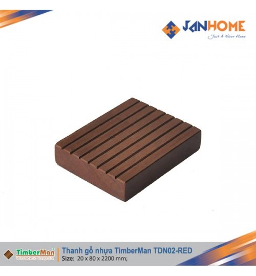 Thanh gỗ nhựa TimberMan TDN02 (red)