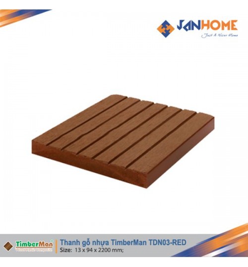 Thanh gỗ nhựa TimberMan TDN03 (red)