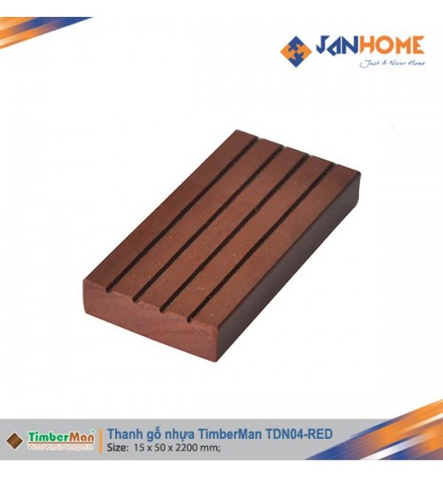 Thanh gỗ nhựa TimberMan TDN04 (red)