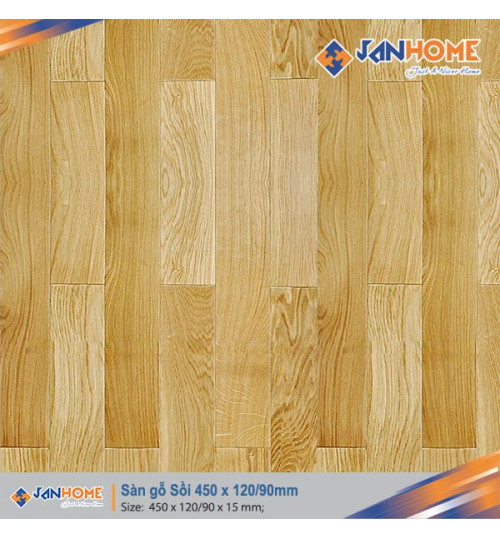 Sàn Gỗ Sồi 450 x 120/90mm