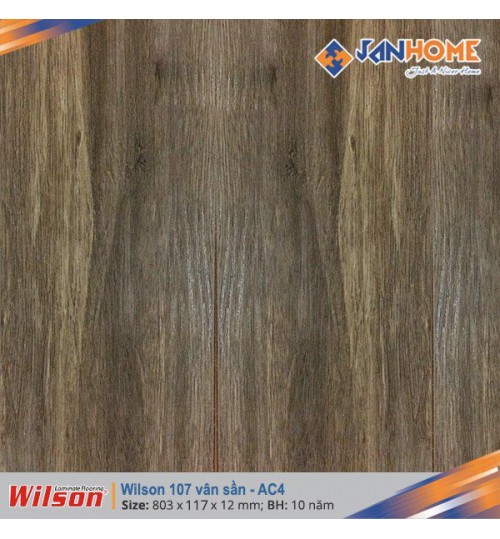 Sàn gỗ Wilson 107 vân sần