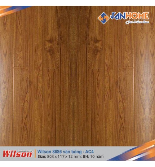 Sàn gỗ Wilson 8686 vân bóng