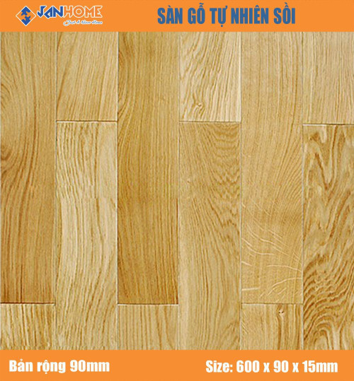 Sàn Gỗ Sồi 600 x 90mm