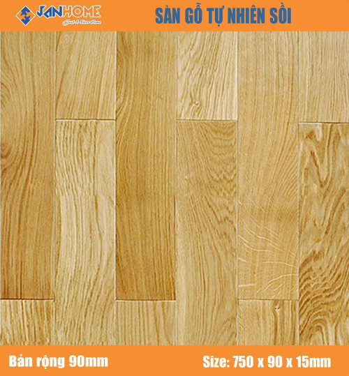 Sàn Gỗ Sồi 750 x 90mm