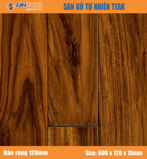 Sàn gỗ Teak 600 x 120mm