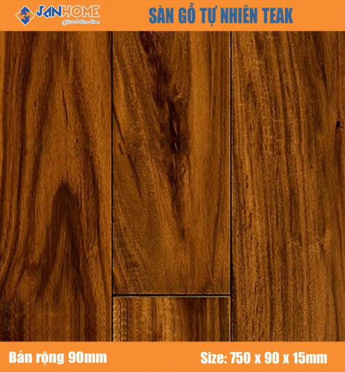 Sàn gỗ Teak 750 x 90mm