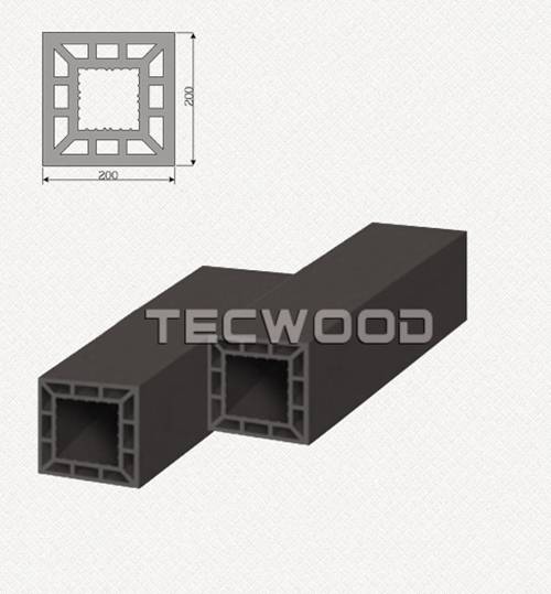 Trụ gỗ nhựa TecWood TWE200 Black