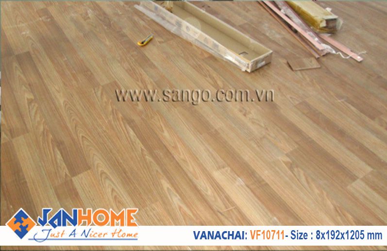 Thi công sàn gỗ Vanachai VF10711 tại Hà Nội