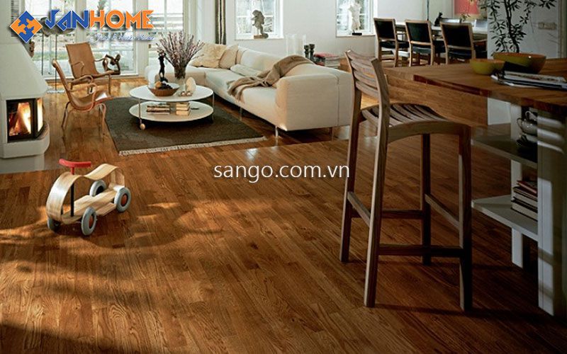 Sàn gỗ chịu nước được khách hàng Phố Nối sử dụng nhiều