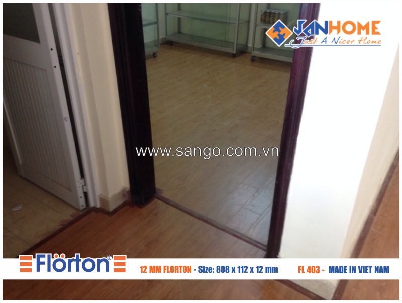 Phòng ngủ 1 công trình sau thi công sàn gỗ Florton FL403