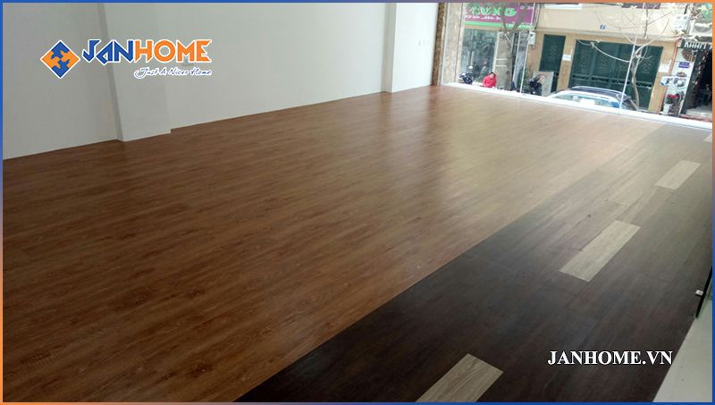 Sàn nhựa Ecofloor Vinyl 6004-5, 6022-4, 6024-1 sau khi thi công