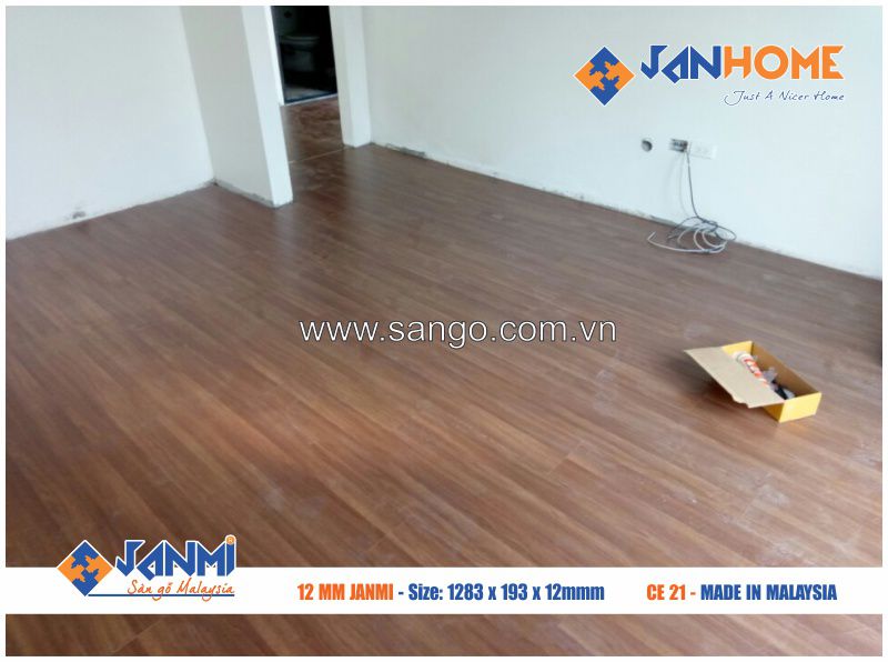 Hình ảnh thực tế sàn gỗ JANMI CE21