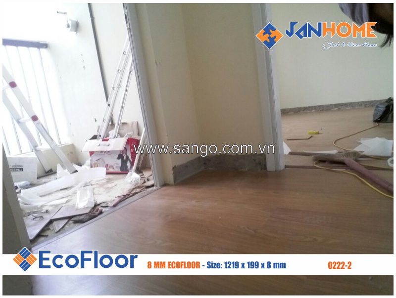 Công trình thi công sàn gỗ Ecofloor 0222-2 hoàn tất