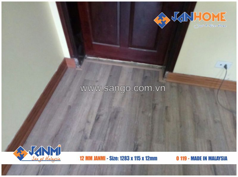 Thi công sàn gỗ JANMI O119 tại quận Nam Từ Liêm